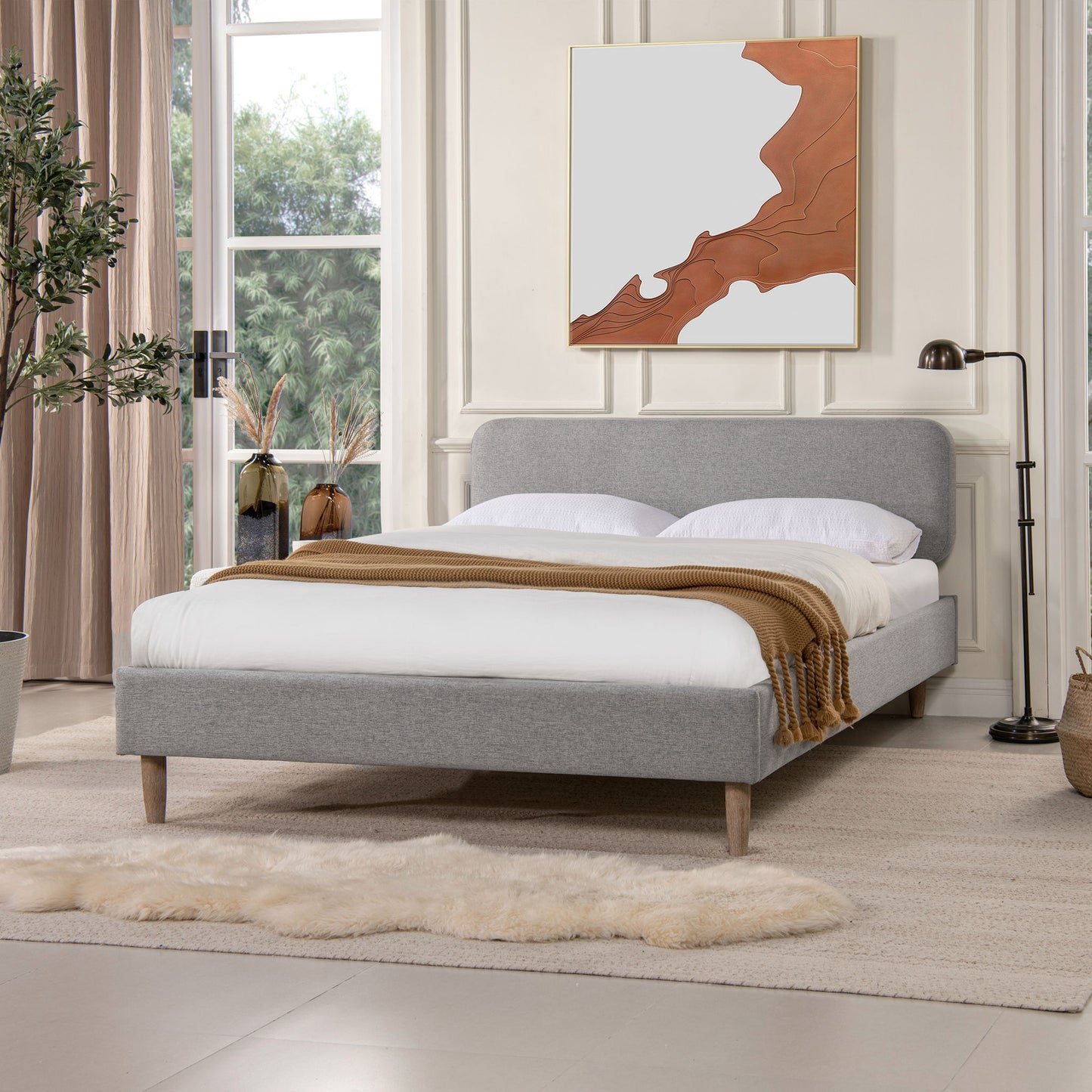 Diego - Low Upholstered Platform Bed - The Sleep Loft - Online Mattress Showroom NYC