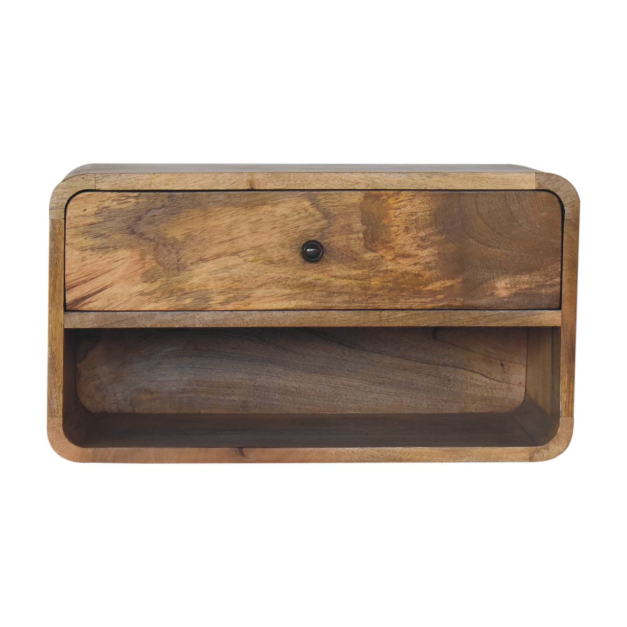 Curve Upper Slot Floating Nightstand - The Sleep Loft - Online Mattress Showroom NYC