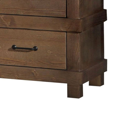 Adams - Antique Nightstand - Oak - The Sleep Loft - Online Mattress Showroom NYC