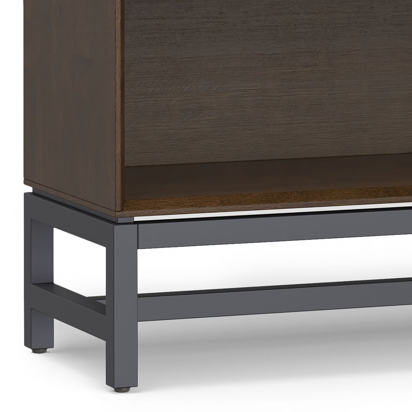 Banting - Low Wide Bookcase - Walnut Brown - The Sleep Loft - Online Mattress Showroom NYC