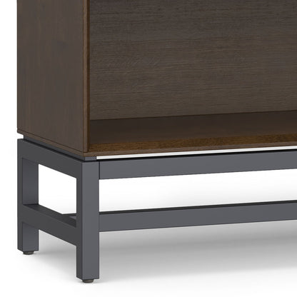 Banting - Low Wide Bookcase - Walnut Brown - The Sleep Loft - Online Mattress Showroom NYC