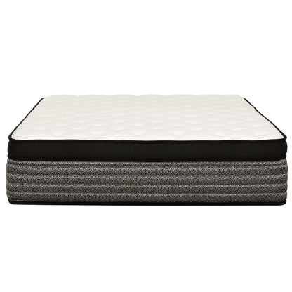 Premium 16" Queen Size Hybrid Mattress In A Box Plush Gel Memory Foam Top With Cooling Technology - Gray / White - The Sleep Loft - Online Mattress Showroom NYC