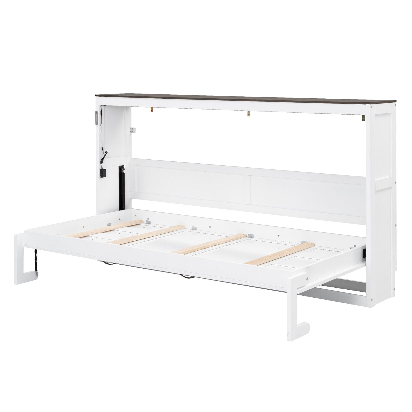Murphy Bed With LED Light, Foldable Wall Bed Cabinet - The Sleep Loft - Online Mattress Showroom NYC