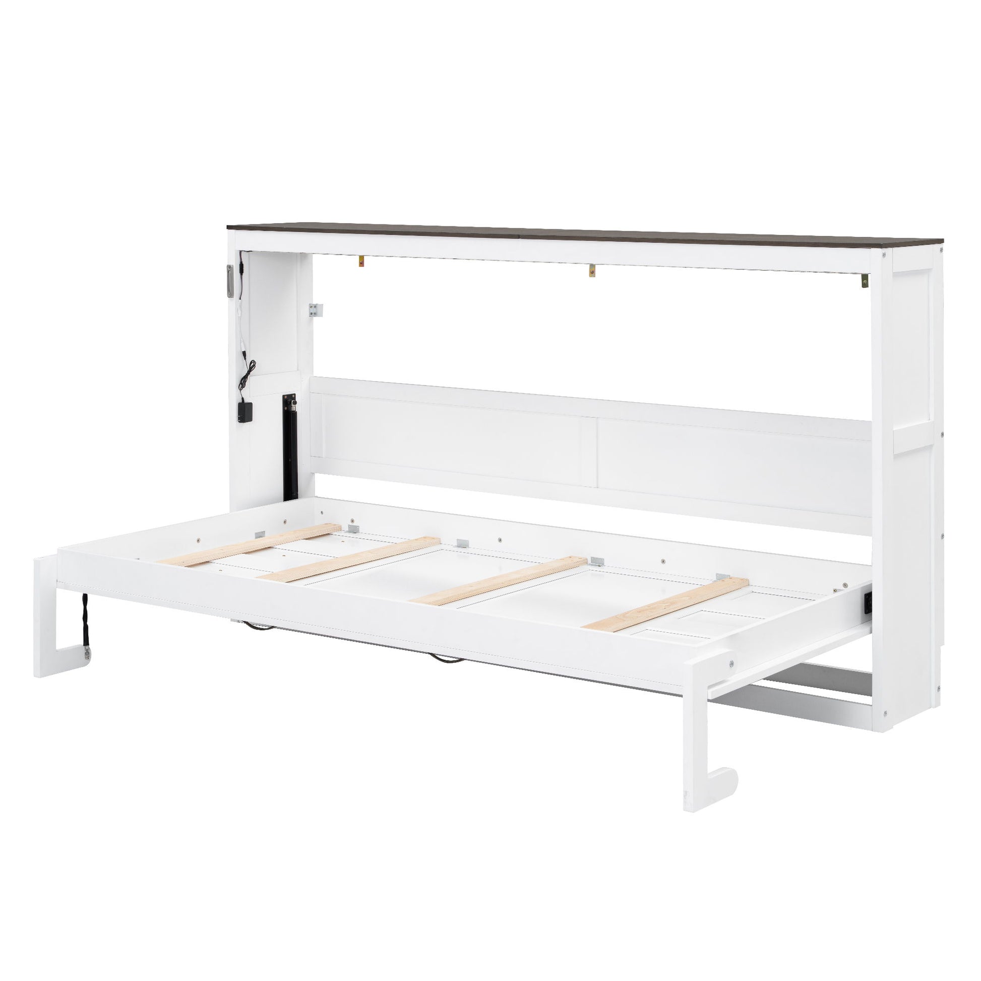 Murphy Bed With LED Light, Foldable Wall Bed Cabinet - The Sleep Loft - Online Mattress Showroom NYC