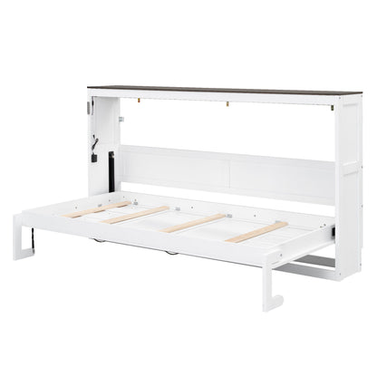 Murphy Bed With LED Light, Foldable Wall Bed Cabinet - The Sleep Loft - Online Mattress Showroom NYC