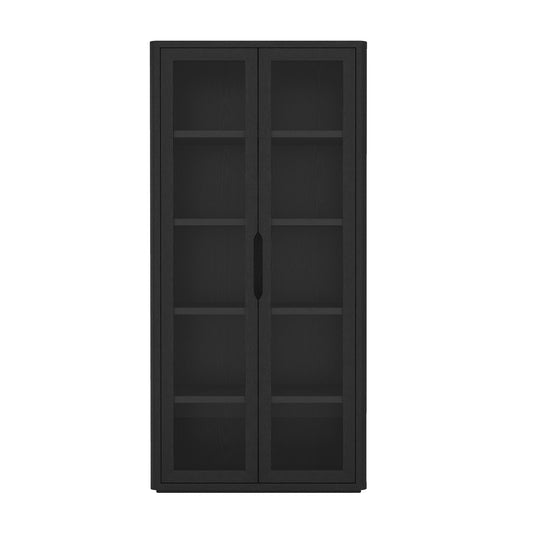 Rivington - Bookcase Cabinet With Glass Doors - The Sleep Loft - Online Mattress Showroom NYC