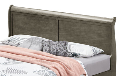 Upholstered Panel Sleigh Bed Design