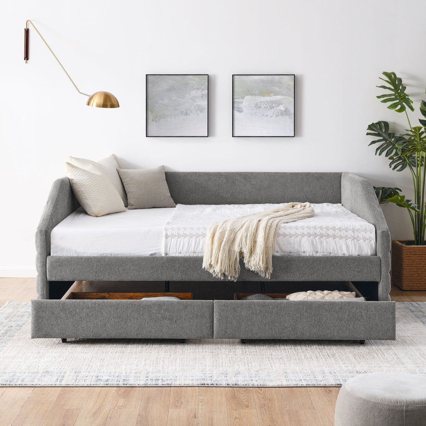 Elegant Daybed With Trundle Upholstered Tufted Sofa Bed - The Sleep Loft - Online Mattress Showroom NYC