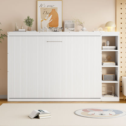 Murphy Bed With Bookshelf And Storage - The Sleep Loft - Online Mattress Showroom NYC