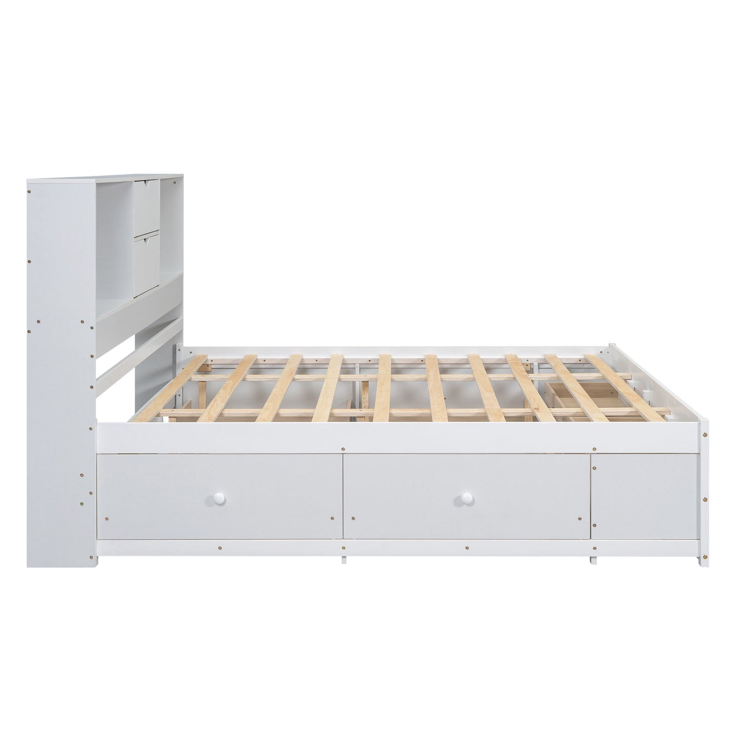 Platform Bed With Storage Headboard And 8 Drawers - The Sleep Loft - Online Mattress Showroom NYC
