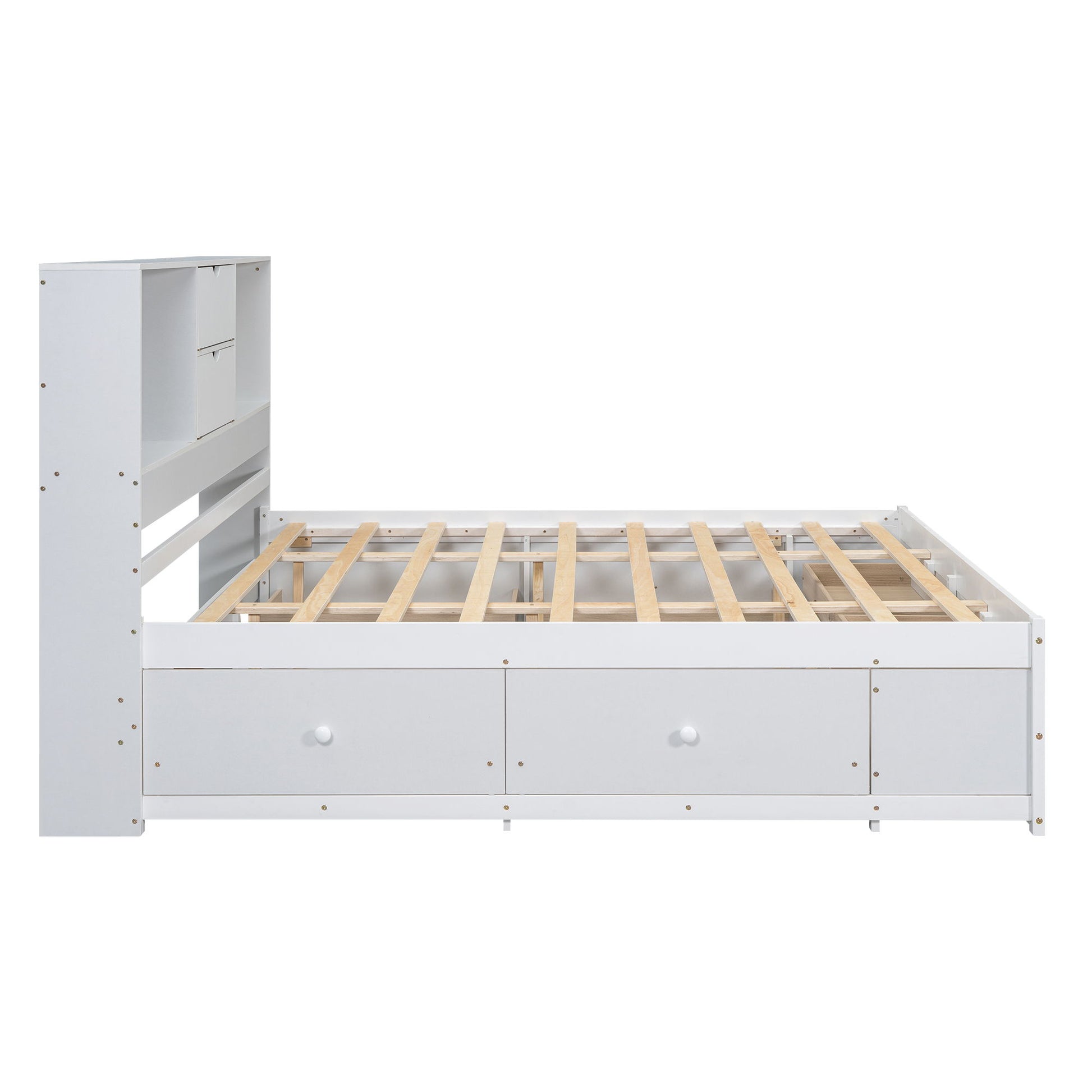Platform Bed With Storage Headboard And 8 Drawers - The Sleep Loft - Online Mattress Showroom NYC