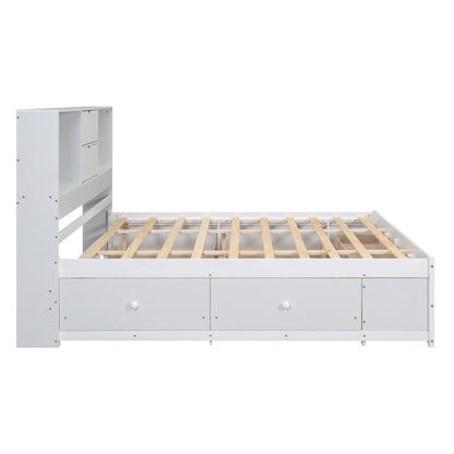 Platform Bed With Storage Headboard And 8 Drawers - The Sleep Loft - Online Mattress Showroom NYC