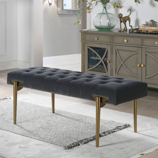 Aria - Upholstered Accent Bench - The Sleep Loft - Online Mattress Showroom NYC