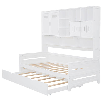 Daybed With All-In-One Cabinet And Shelf - The Sleep Loft - Online Mattress Showroom NYC