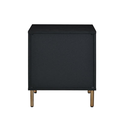 Myles - Nightstand - Black / Gold / Silver - The Sleep Loft - Online Mattress Showroom NYC