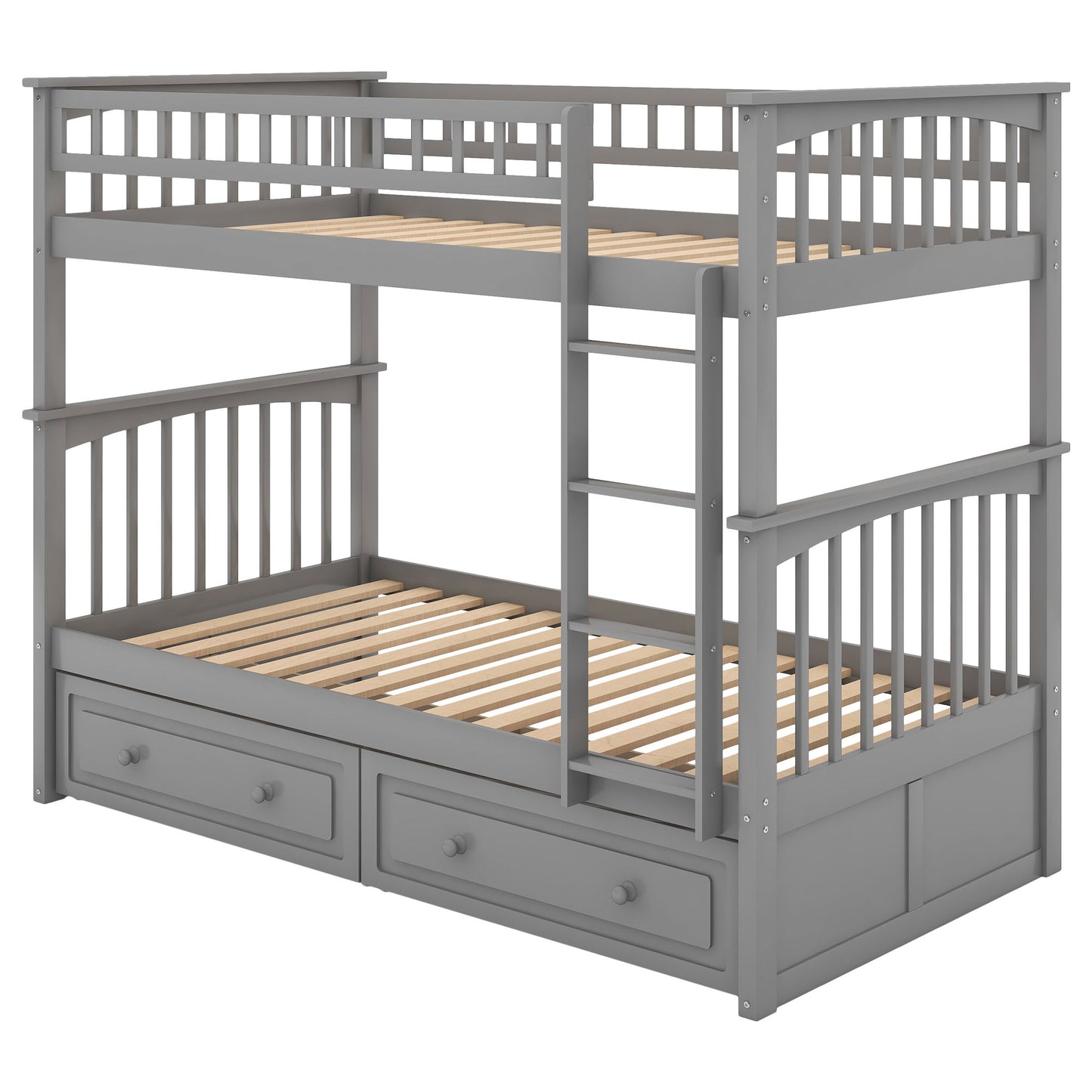 Twin Over Twin Bunk Bed With Drawers, Convertible Beds - The Sleep Loft - Online Mattress Showroom NYC