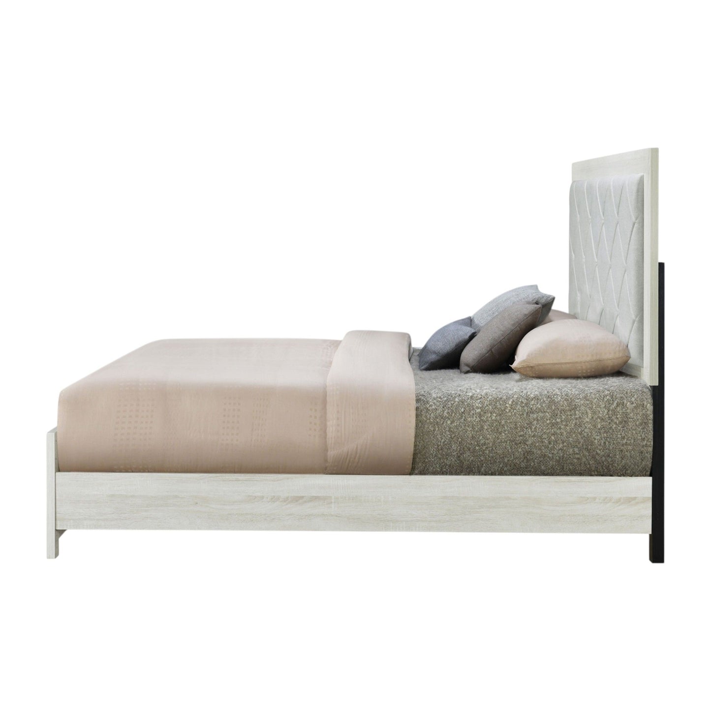 Jehoram - Lozenge Upholstered Design Bed - The Sleep Loft - Online Mattress Showroom NYC