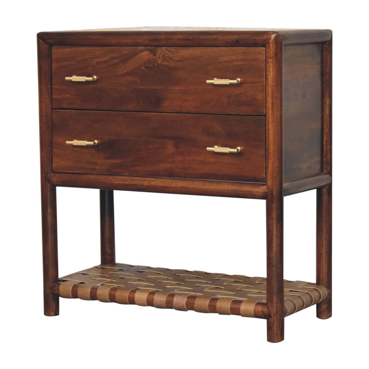 Regency - Woven 2 Drawer Nightstand - Brown - The Sleep Loft - Online Mattress Showroom NYC