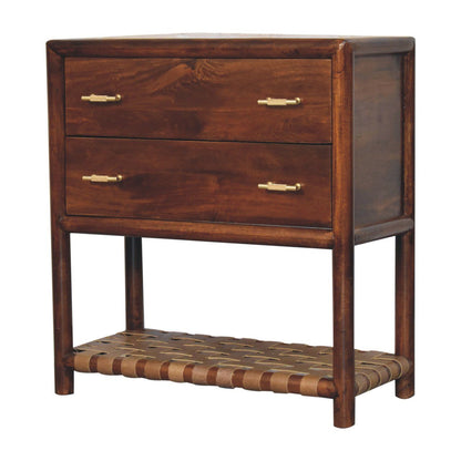 Regency - Woven 2 Drawer Nightstand - Brown - The Sleep Loft - Online Mattress Showroom NYC