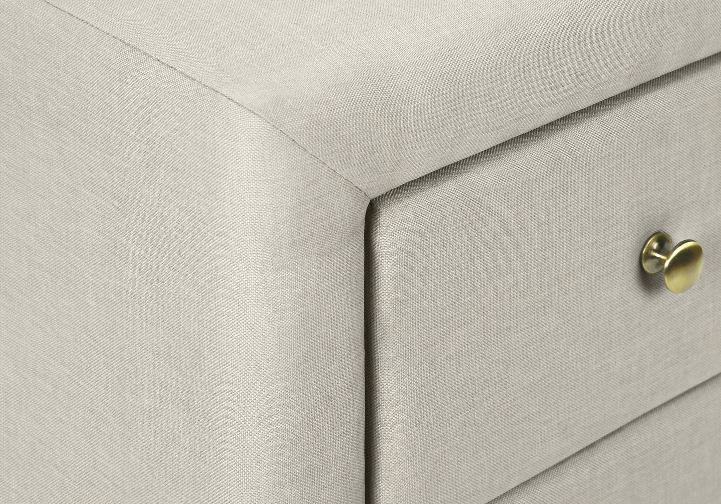 Nightstand, Storage Drawer Versatile Use, Upholstered, Transitional - The Sleep Loft - Online Mattress Showroom NYC