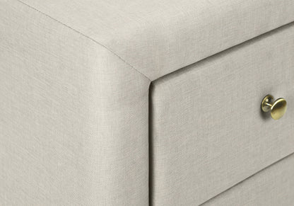 Nightstand, Storage Drawer Versatile Use, Upholstered, Transitional - The Sleep Loft - Online Mattress Showroom NYC