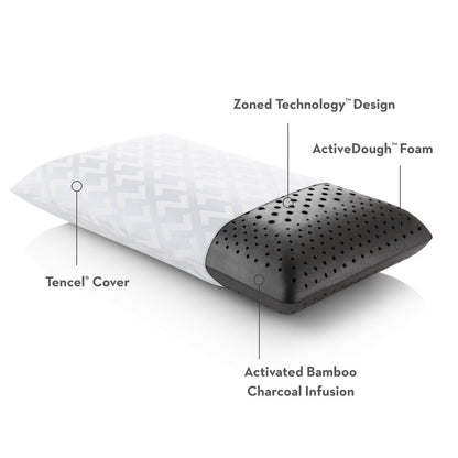 Zoned ActiveDough - Bamboo Charcoal Pillow - The Sleep Loft - Online Mattress Showroom NYC