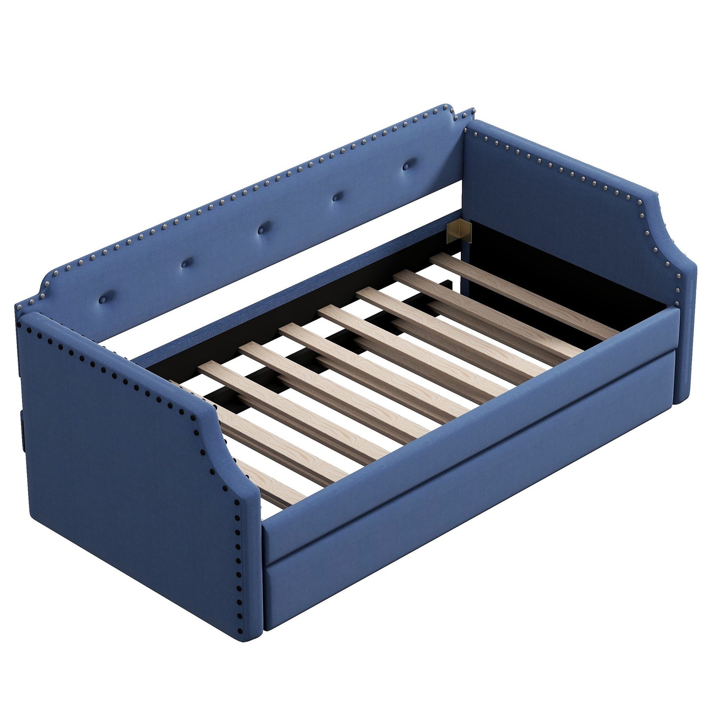 Upholstered Daybed With Trundle - The Sleep Loft - Online Mattress Showroom NYC