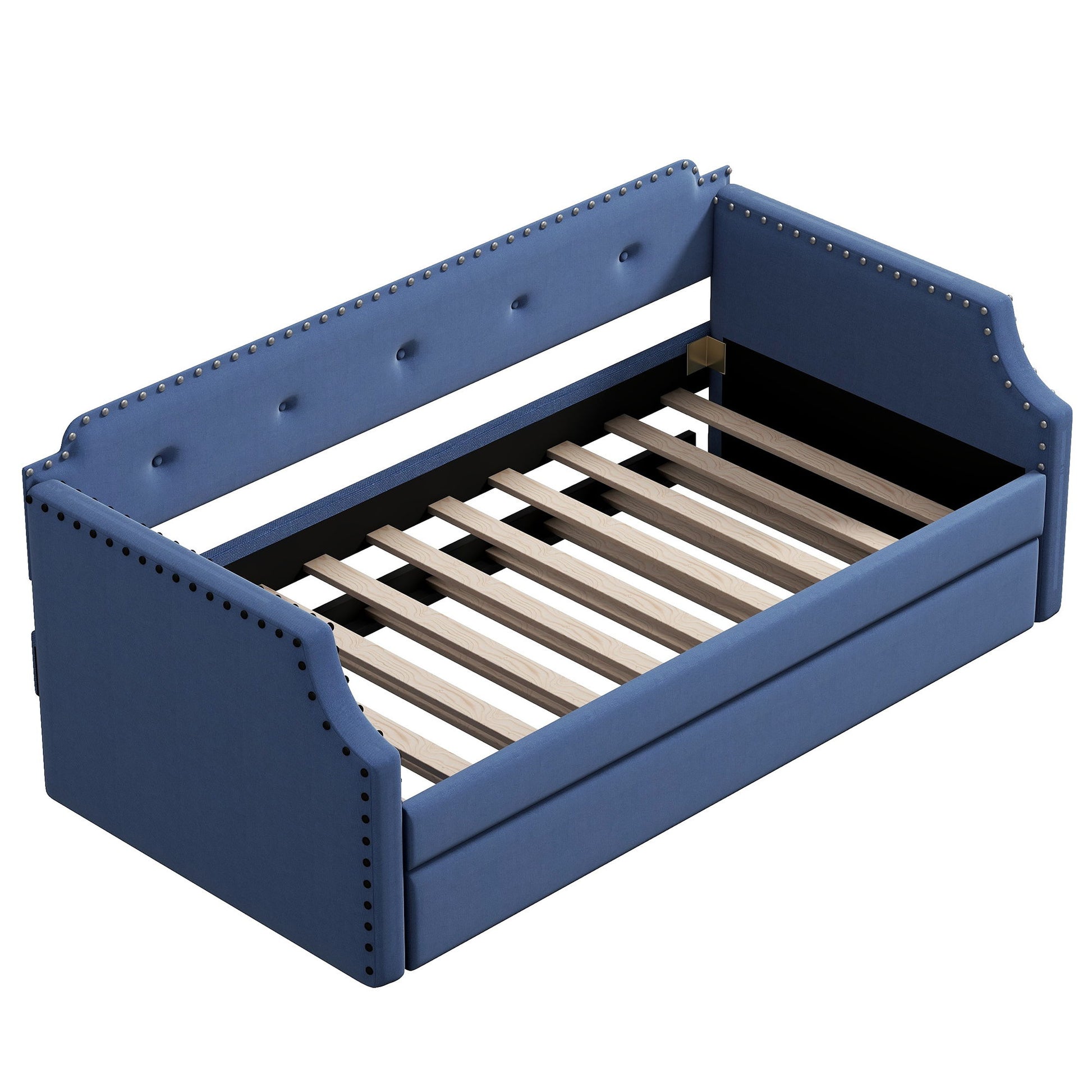 Upholstered Daybed With Trundle - The Sleep Loft - Online Mattress Showroom NYC