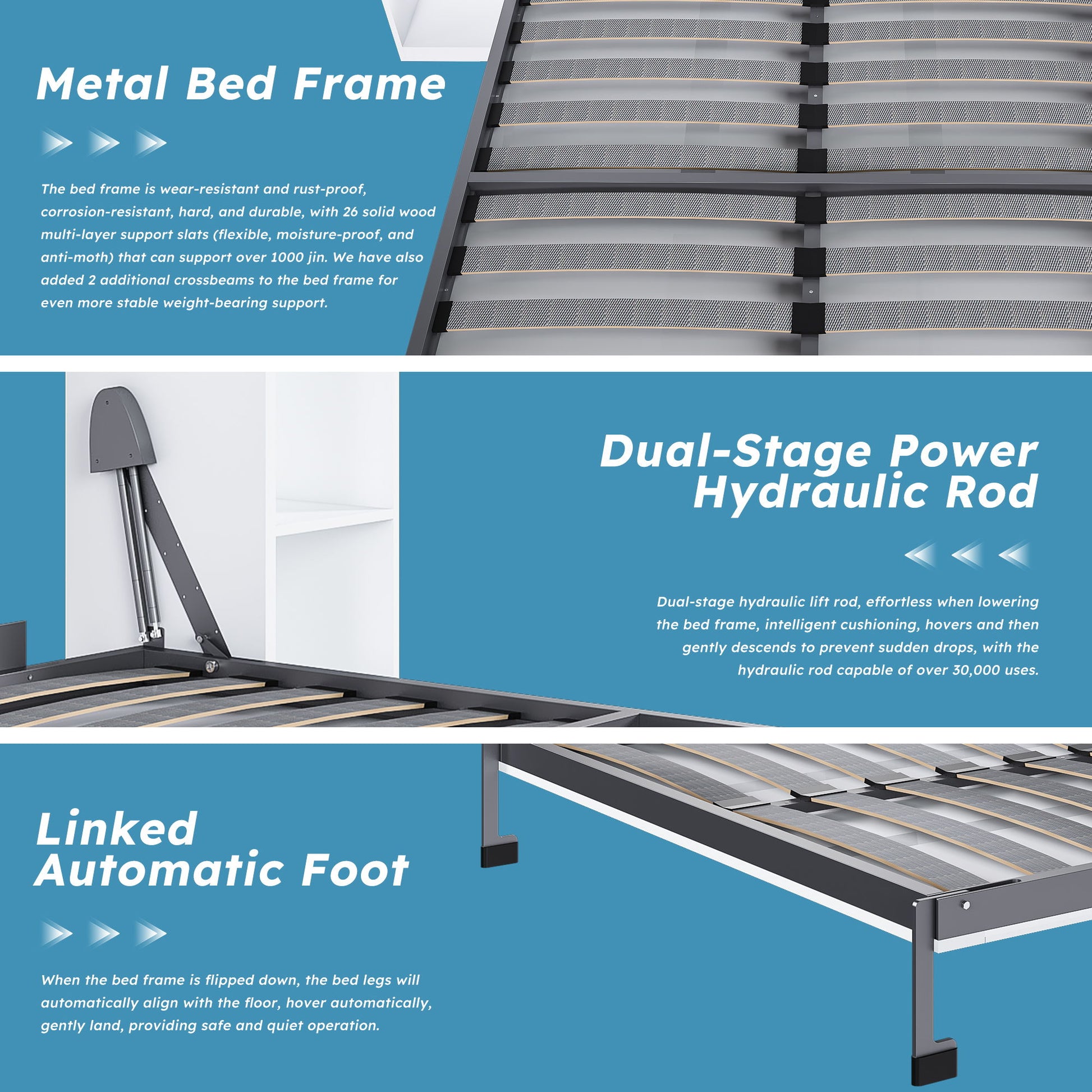 Queen Murphy Bed With Storage Cabinet - White - The Sleep Loft - Online Mattress Showroom NYC