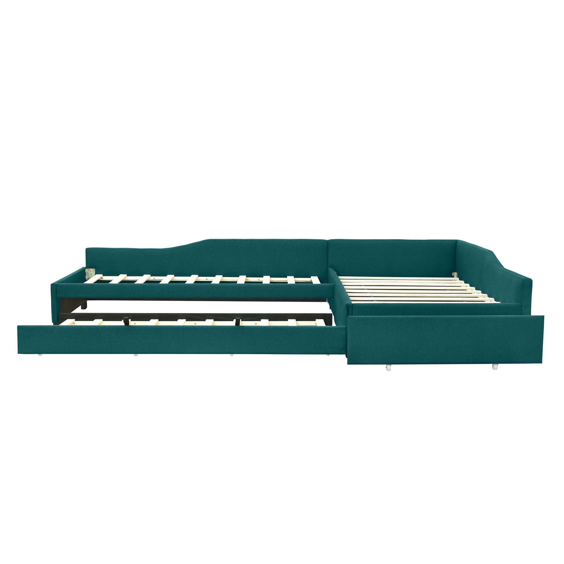 Upholstered Double Daybed With Trundle And Drawer - The Sleep Loft - Online Mattress Showroom NYC