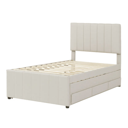 Upholstered Design Platform Bed With Trundle - The Sleep Loft - Online Mattress Showroom NYC