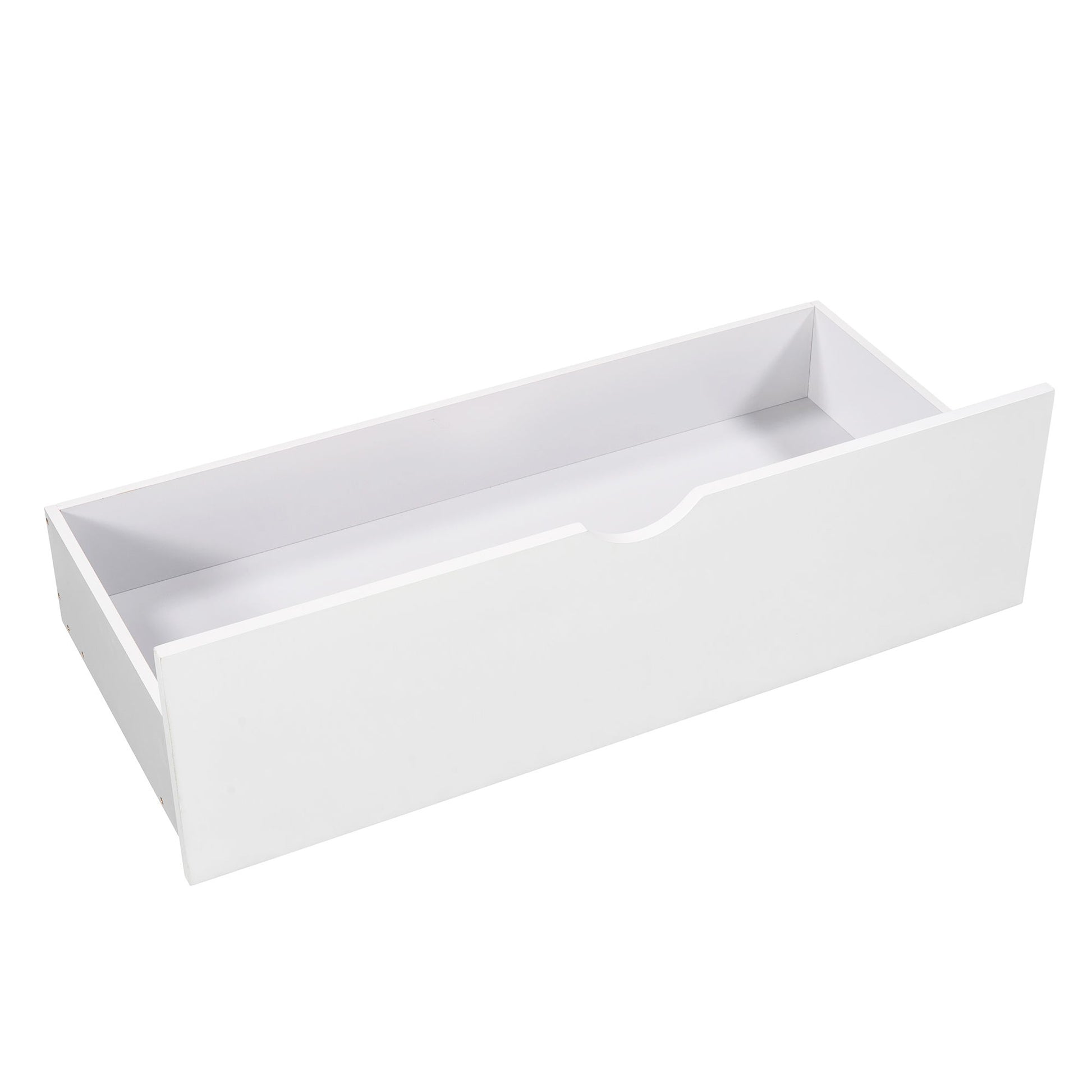 L Shaped Platform Bed With Trundle And Drawers Linked With Built In Desk - The Sleep Loft - Online Mattress Showroom NYC