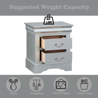Louis Philippe - Accent Nightstand - The Sleep Loft - Online Mattress Showroom NYC