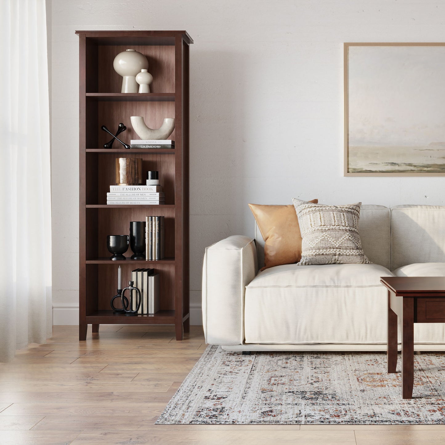 Artisan - 5 Shelf Bookcase, Handcrafted - The Sleep Loft - Online Mattress Showroom NYC