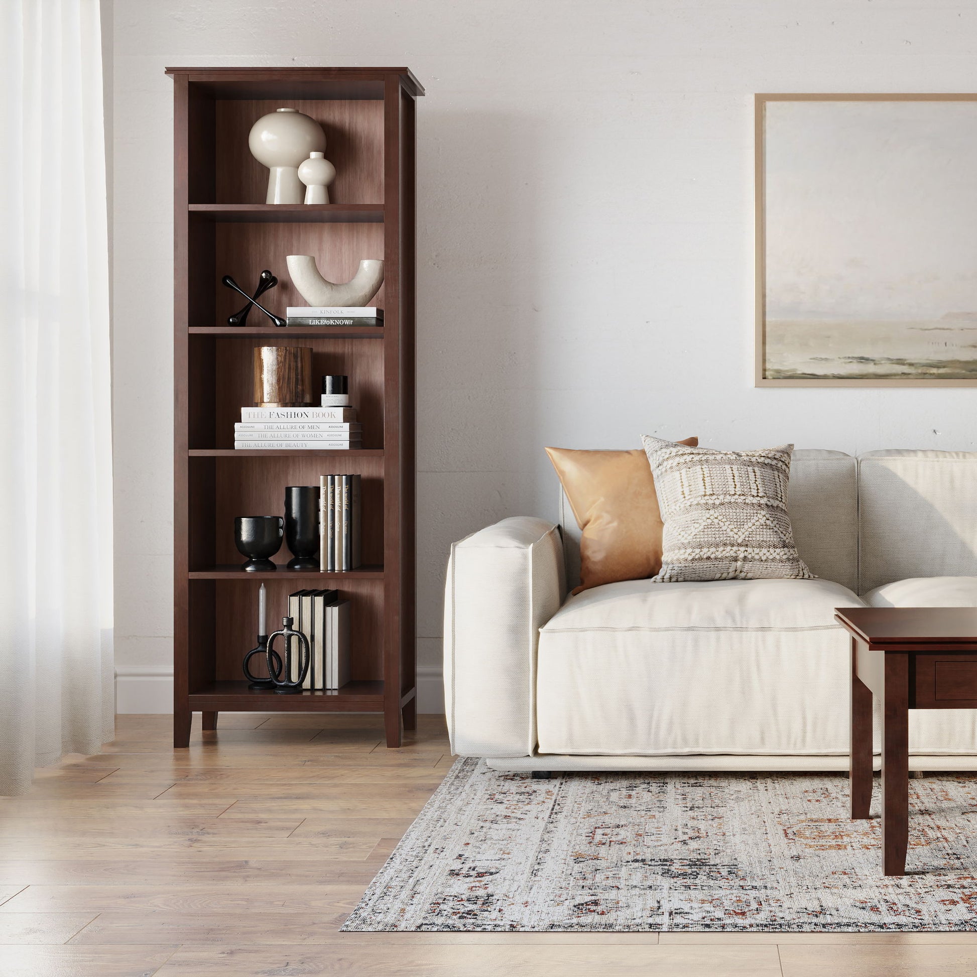 Artisan - 5 Shelf Bookcase, Handcrafted - The Sleep Loft - Online Mattress Showroom NYC