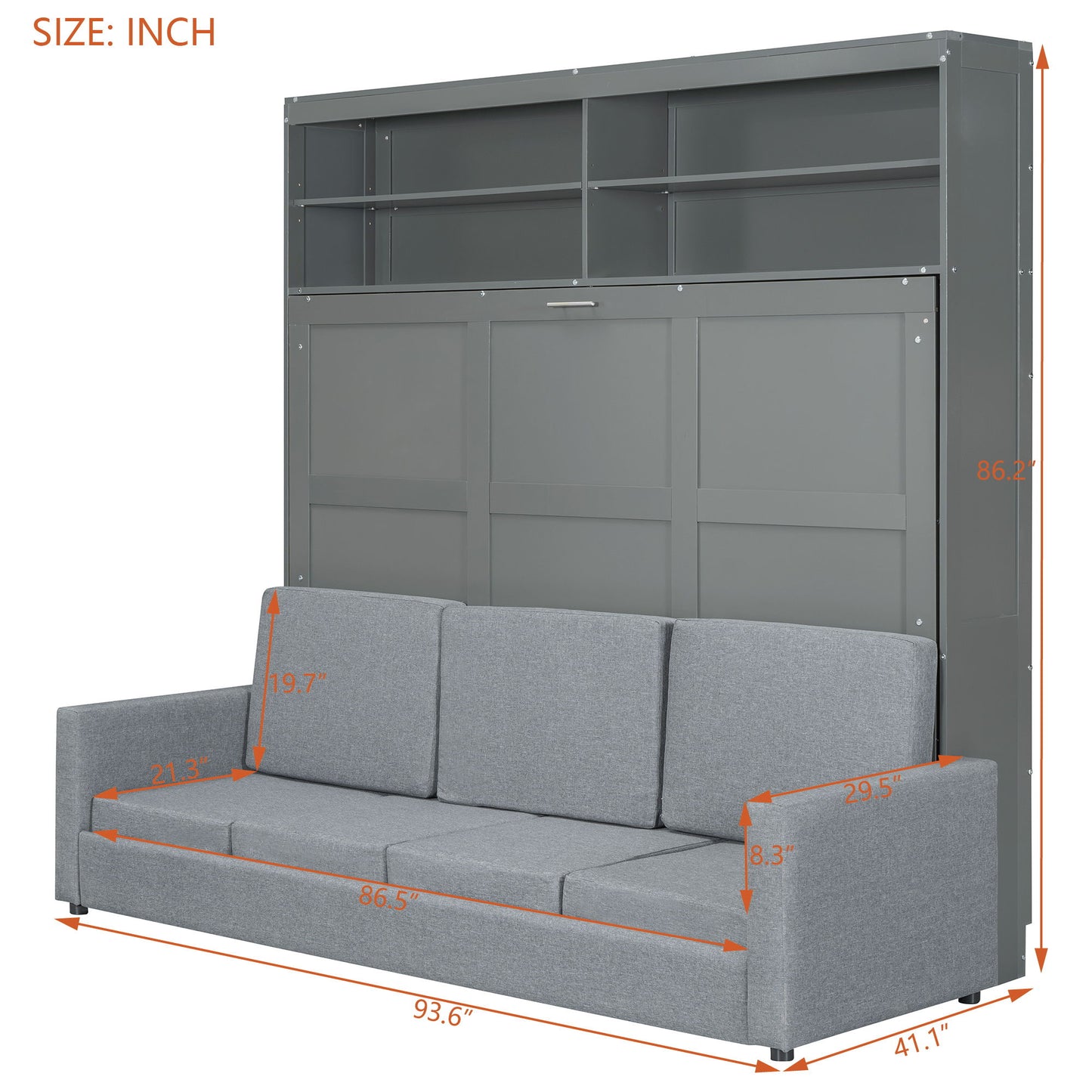 Murphy Wall Bed With Sofa - The Sleep Loft - Online Mattress Showroom NYC