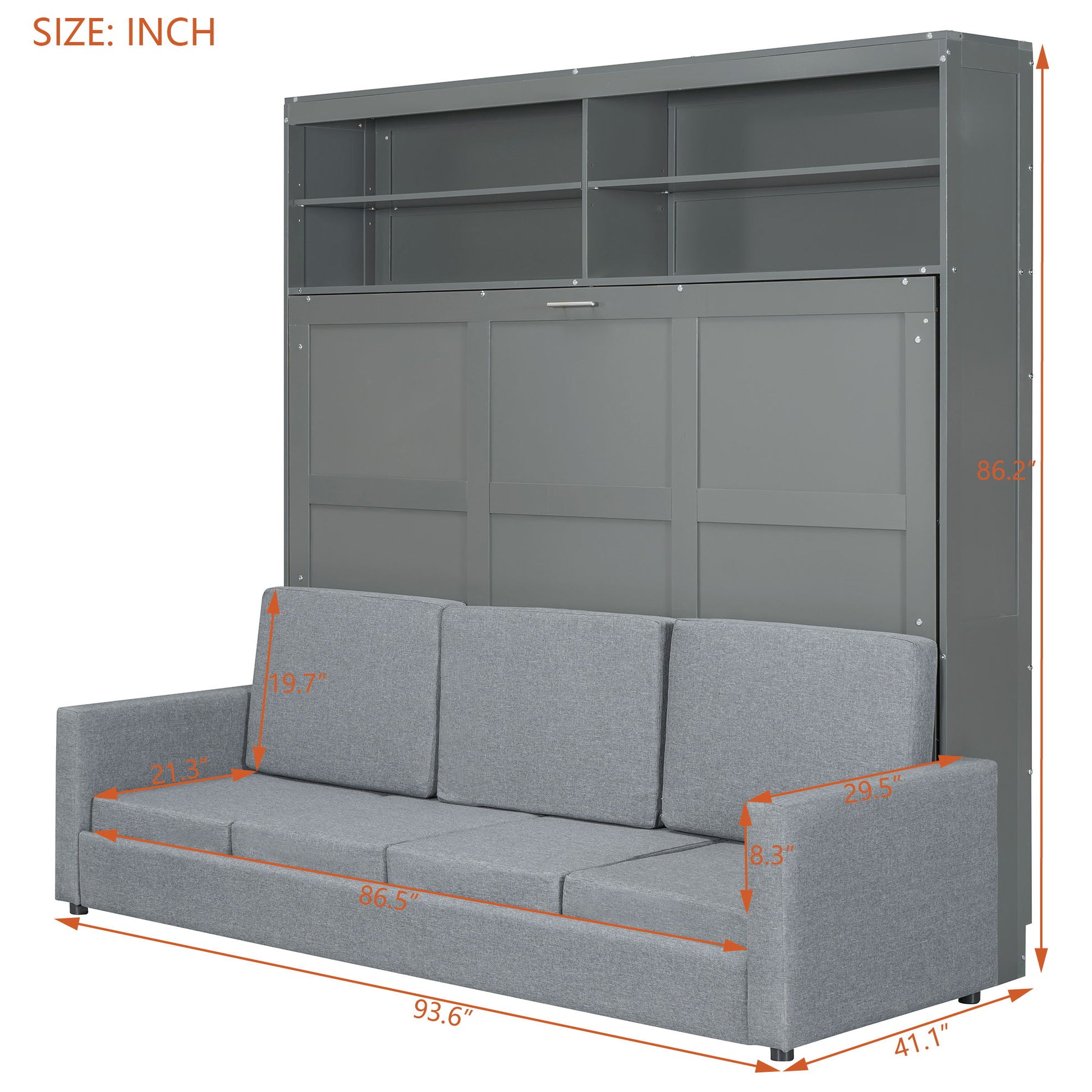 Murphy Wall Bed With Sofa - The Sleep Loft - Online Mattress Showroom NYC
