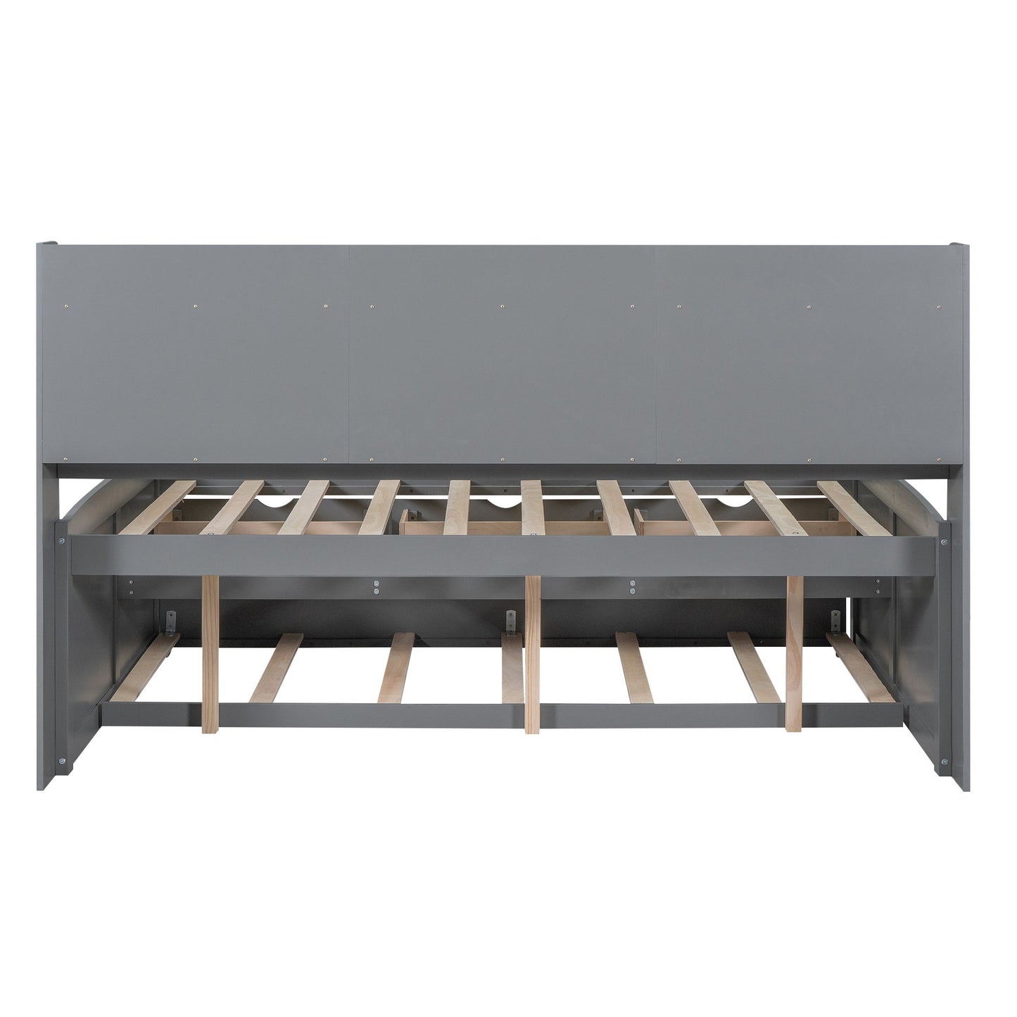 Captain Bed With Built In Bookshelves, 3 Storage Drawers, And Trundle - The Sleep Loft - Online Mattress Showroom NYC
