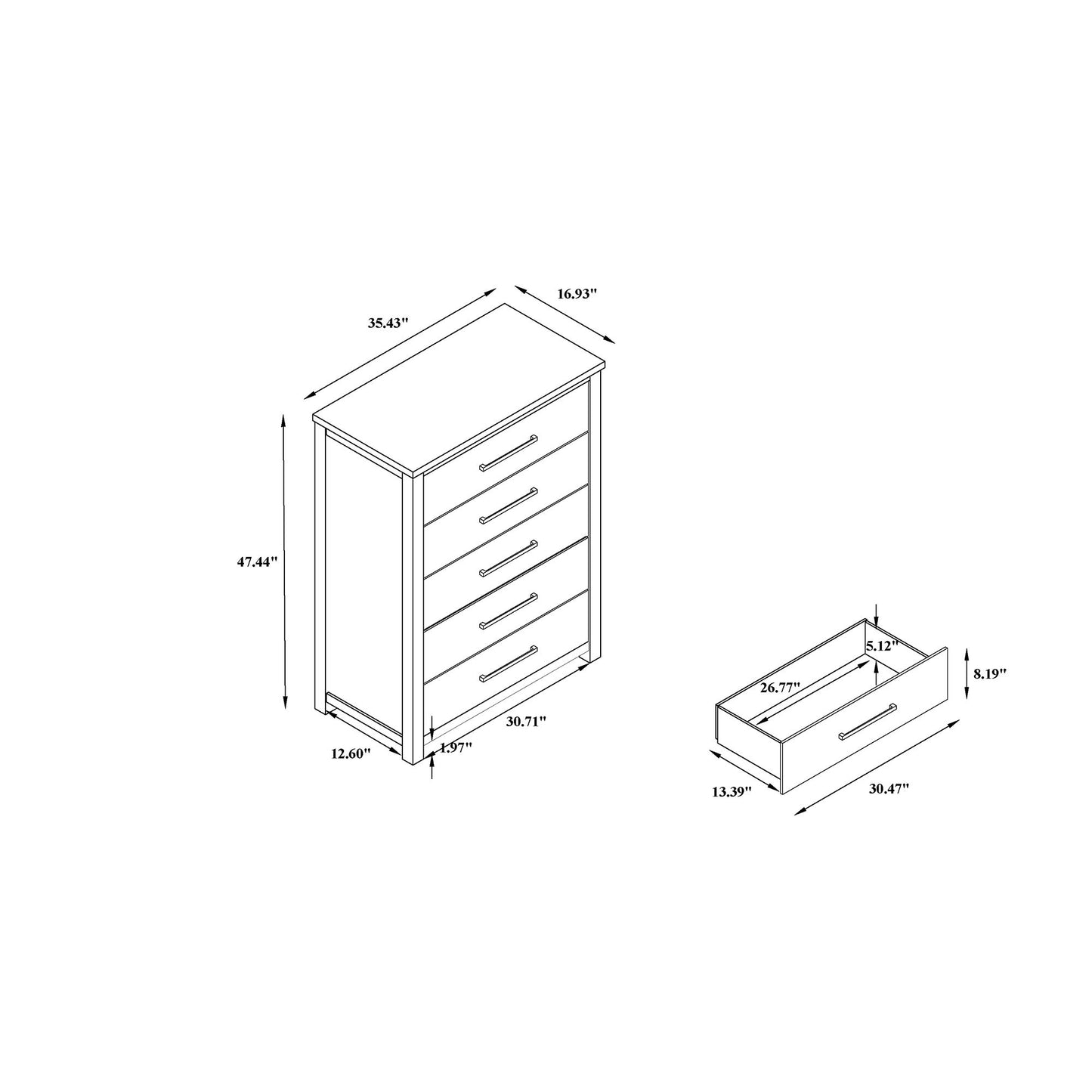 Avery - 5 Piece Set - The Sleep Loft - Online Mattress Showroom NYC