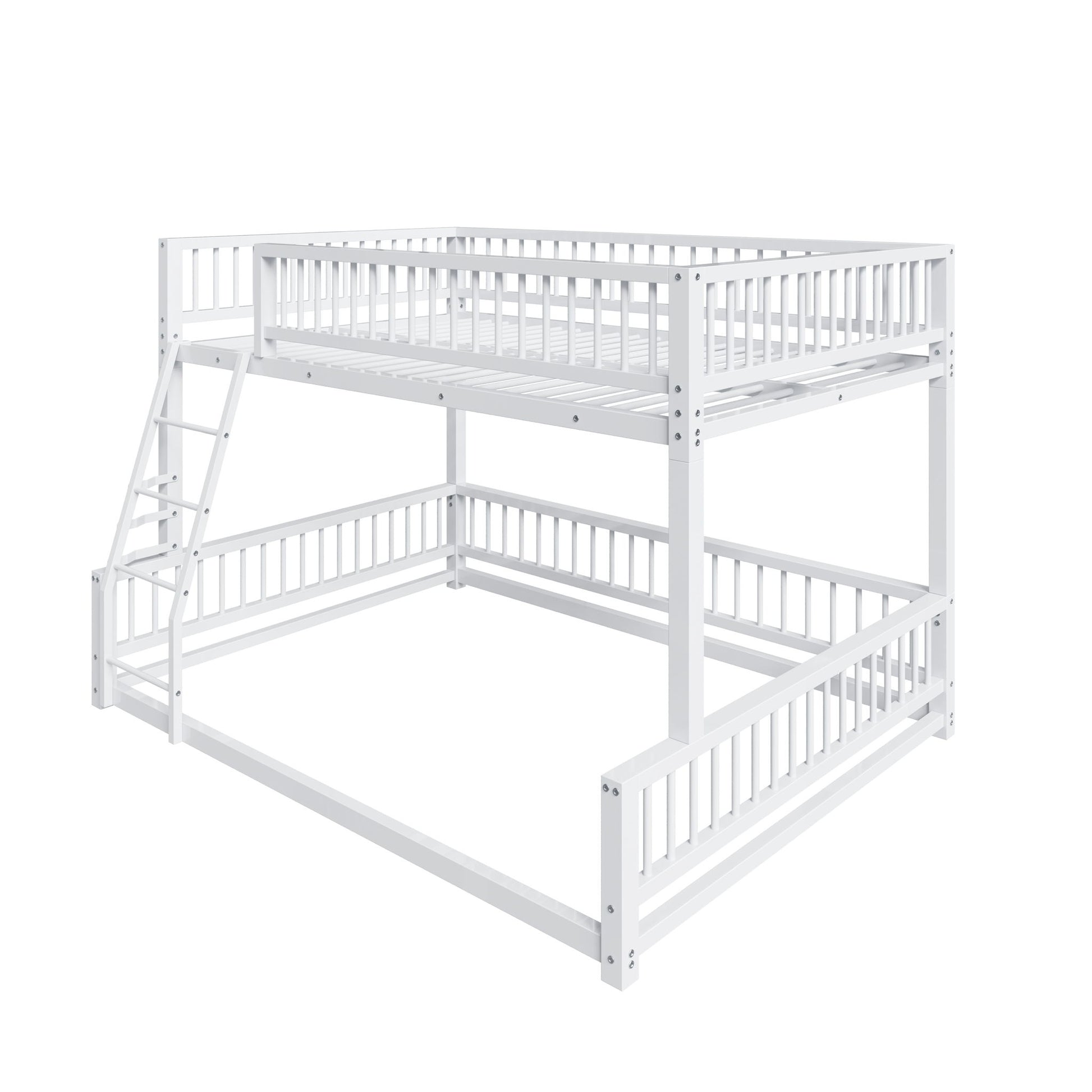 Bunk Bed Frame With Ladder And Safety Guardrails - The Sleep Loft - Online Mattress Showroom NYC