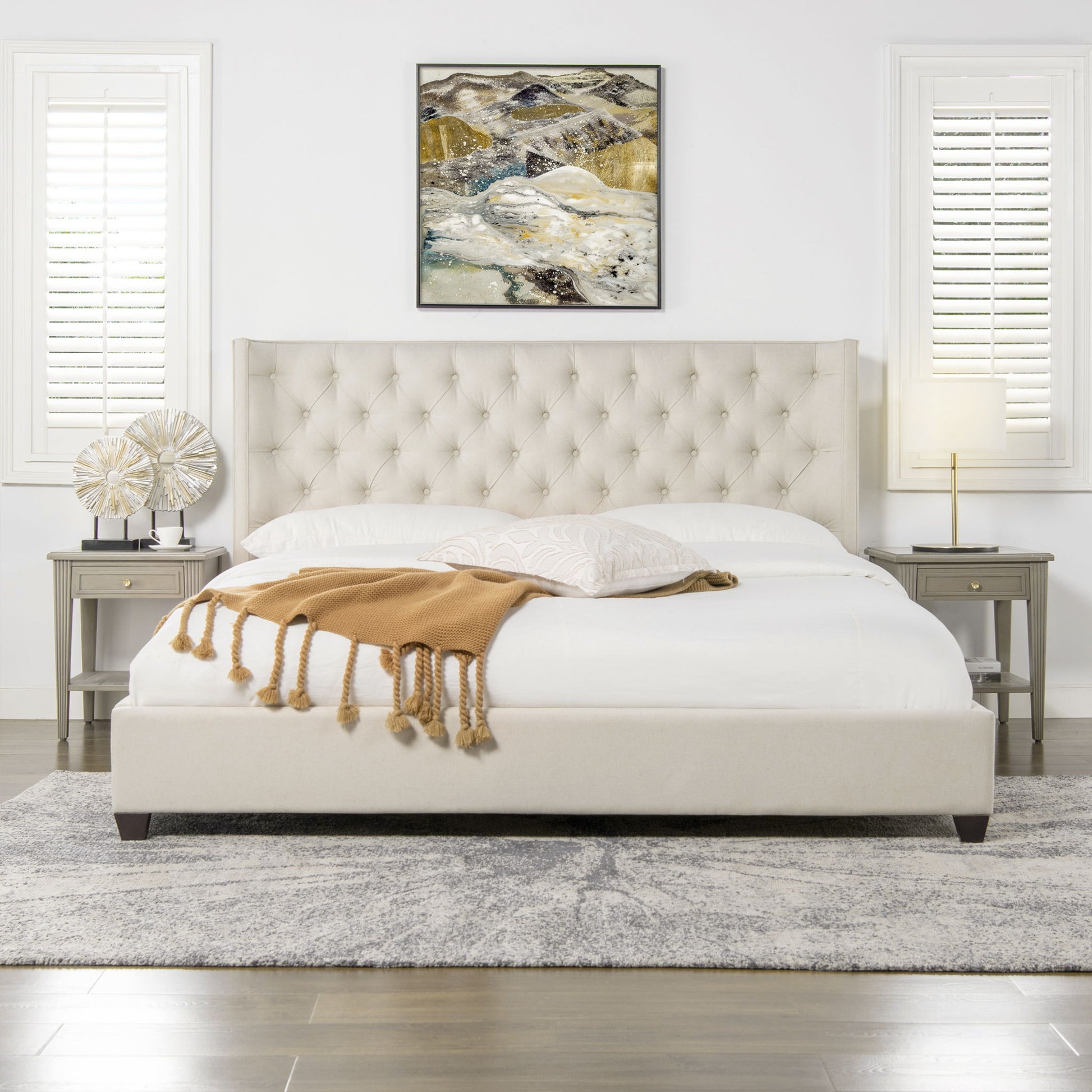 Manhattan - Shelter King Platform Bed Frame - The Sleep Loft - Online Mattress Showroom NYC