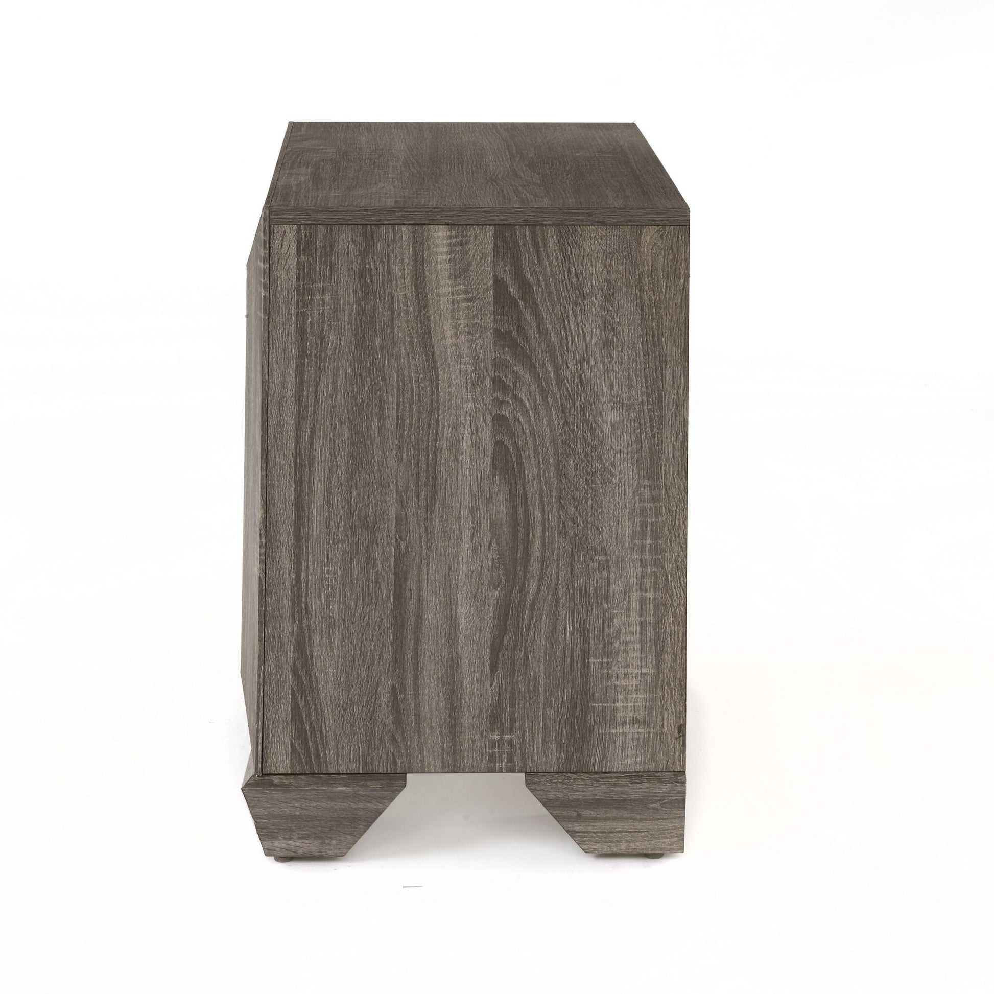 Lyndon - Weathered Grain Nightstand - Gray - The Sleep Loft - Online Mattress Showroom NYC