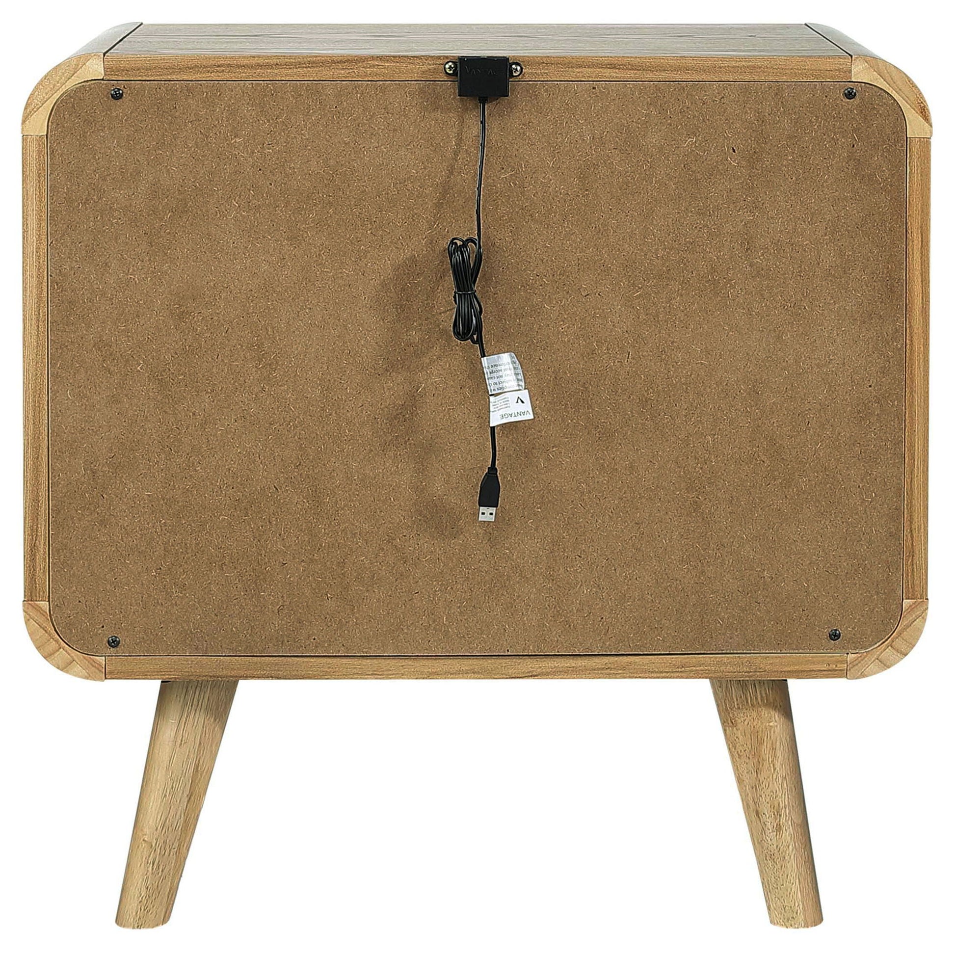Winston - 2 Drawer Nightstand - Ash Brown - The Sleep Loft - Online Mattress Showroom NYC