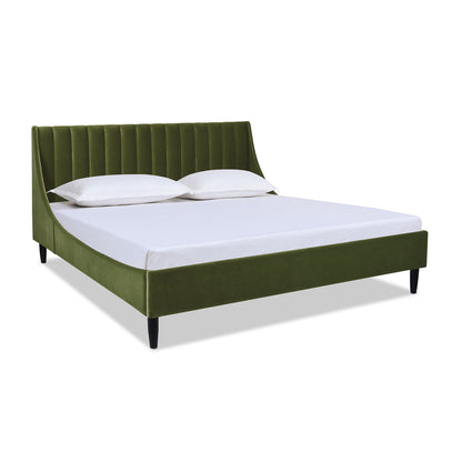 Aspen - Vertical Tufted Modern Headboard Platform Bed Set - The Sleep Loft - Online Mattress Showroom NYC