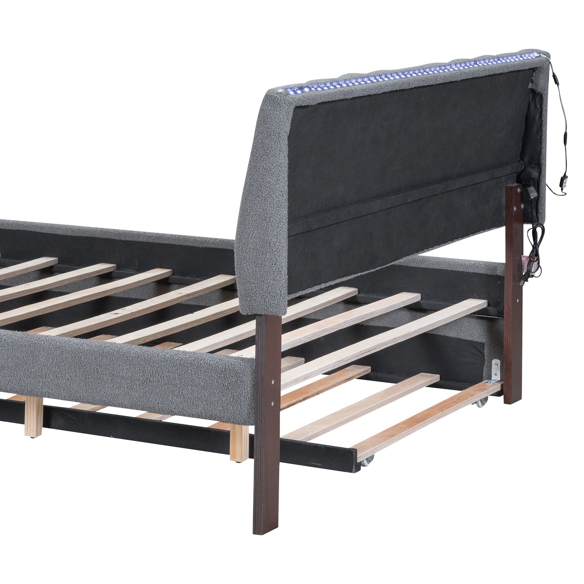 Upholstered Platform Bed With Trundle - The Sleep Loft - Online Mattress Showroom NYC