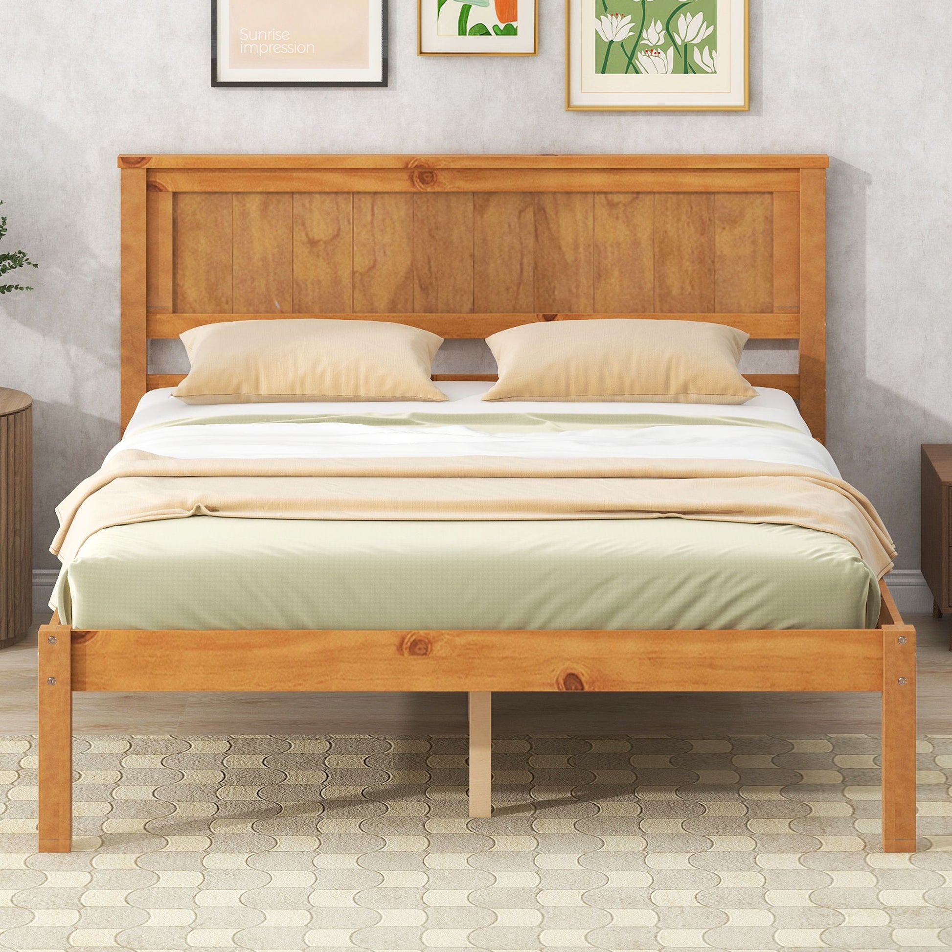 Platform Bed Frame With Headboard - The Sleep Loft - Online Mattress Showroom NYC