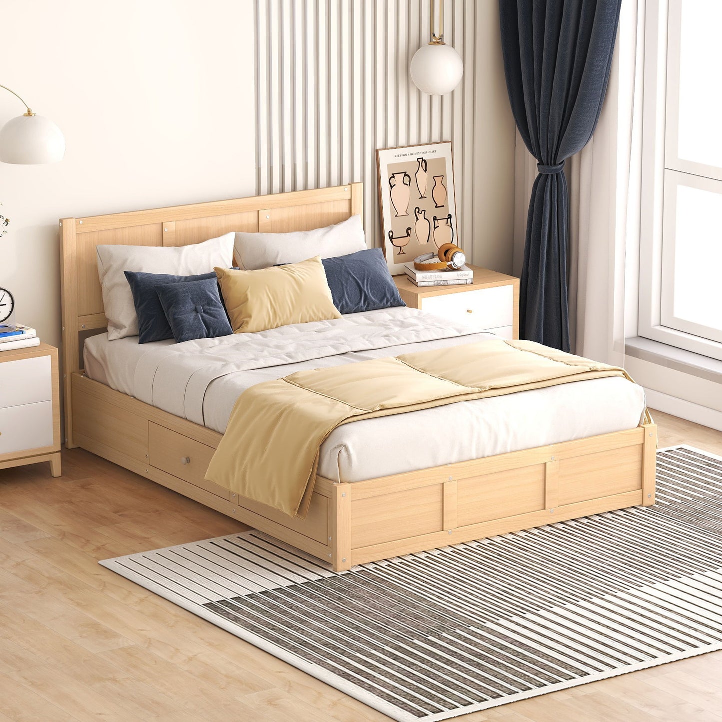 Platform Bed With Underneath Storage And 2 Drawers - The Sleep Loft - Online Mattress Showroom NYC