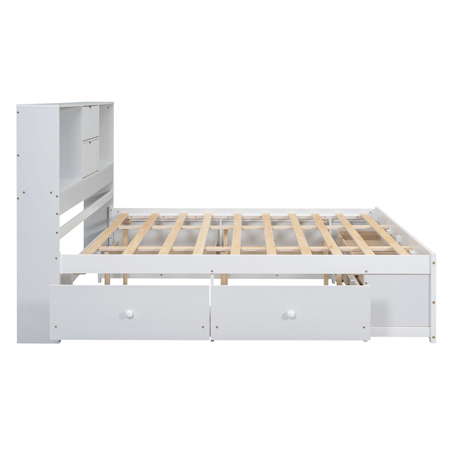 Platform Bed With Storage Headboard And 8 Drawers - The Sleep Loft - Online Mattress Showroom NYC