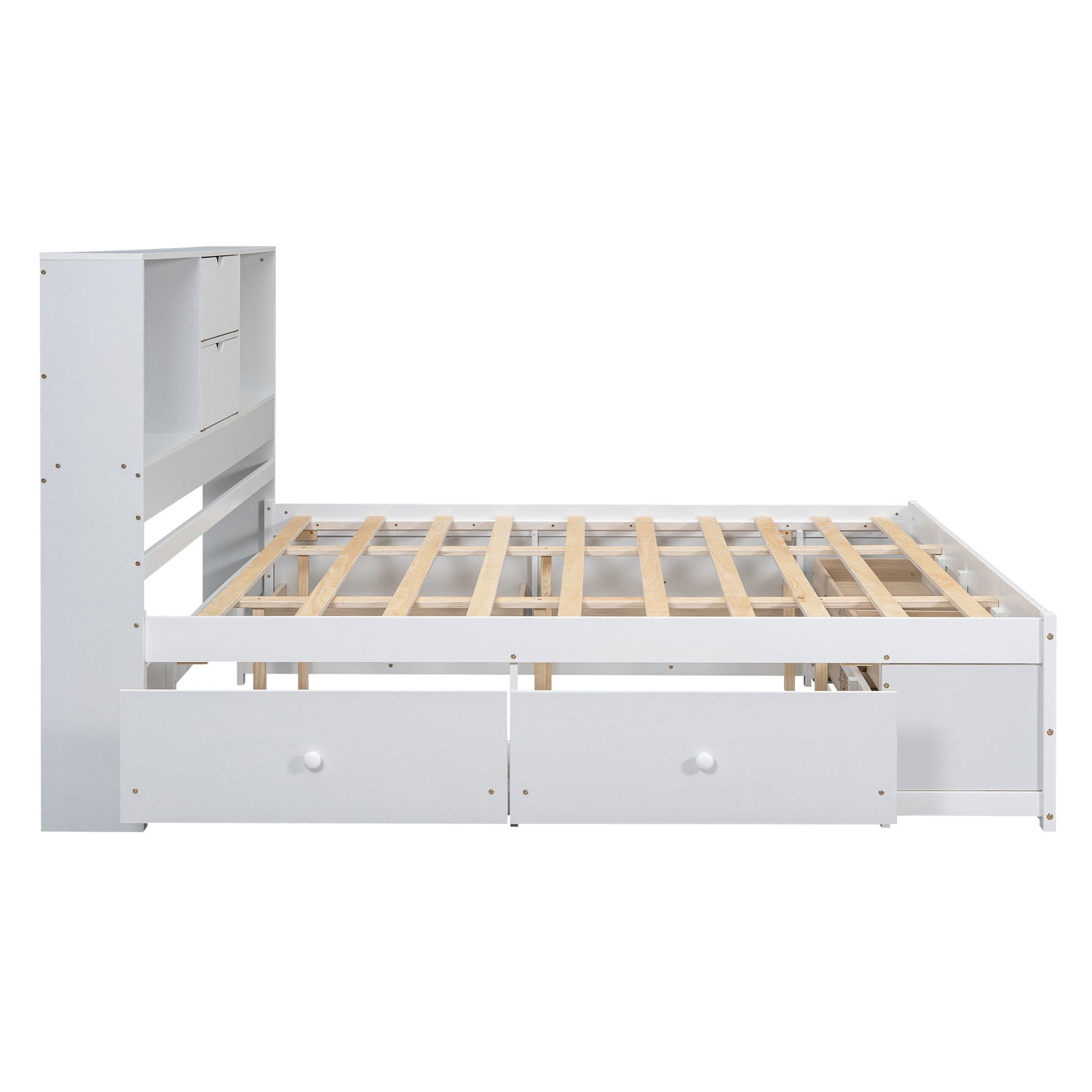 Platform Bed With Storage Headboard And 8 Drawers - The Sleep Loft - Online Mattress Showroom NYC
