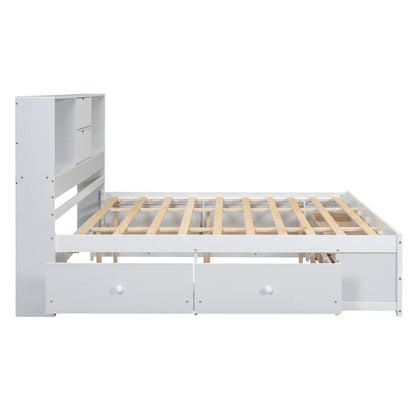 Platform Bed With Storage Headboard And 8 Drawers - The Sleep Loft - Online Mattress Showroom NYC
